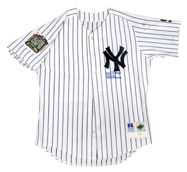 1999 Mel Stottlemyre Game Worn and Signed New York Yankees All-Star Game Jersey (Stottlemyre LOA)